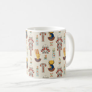 Dekoratives nahtloses Muster des alten Ägypten Kaffeetasse