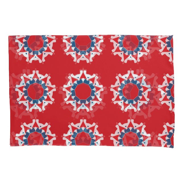 Dekoratives, nahtloses Muster-Rundelement Kissenbezug (Vorderseite)