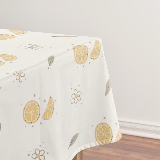Dekoratives Orange Slice Print Tableclout Tischdecke (Beispiel)