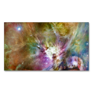 Dekoratives Orion Nebula Galaxy Space Foto Magnetische Visitenkarte