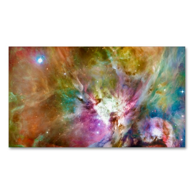 Dekoratives Orion Nebula Galaxy Space Foto Magnetische Visitenkarte (Vorderseite)