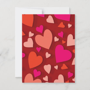 Dekoratives Papierherz 6 Mitteilungskarte