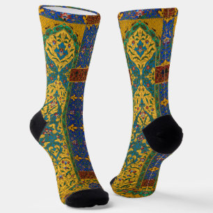 Dekoratives persisches kompliziertes Blumenmuster Socken