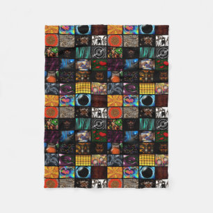 Dekoratives Pop-Art-Muster  Fleecedecke
