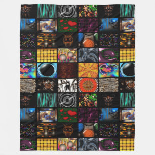 Dekoratives Pop-Art-Muster  Fleecedecke