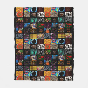 Dekoratives Pop-Art-Muster Fleecedecke