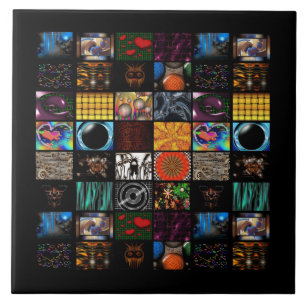 Dekoratives Pop-Art-Muster Fliese