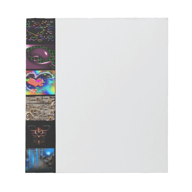 Dekoratives Pop-Art-Muster  Notizblock (Vorderseite)