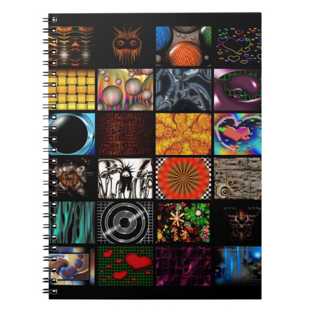 Dekoratives Pop-Art-Muster  Notizblock (Vorderseite)