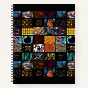 Dekoratives Pop-Art-Muster  Notizbuch