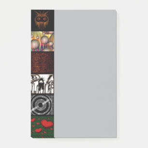 Dekoratives Pop-Art-Muster Post-it Klebezettel