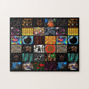 Dekoratives Pop-Art-Muster Puzzle