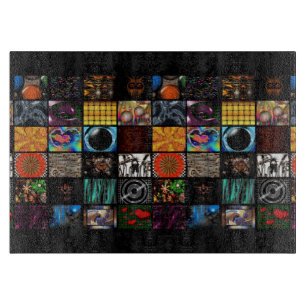 Dekoratives Pop-Art-Muster Schneidebrett