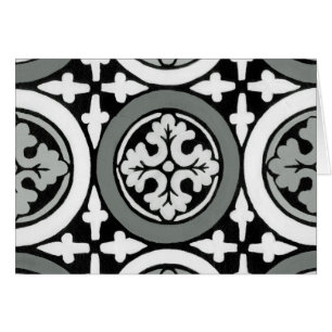 Dekoratives Renaissance Rosette Tile Design
