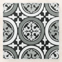 Dekoratives Renaissance Rosette Tile Design
