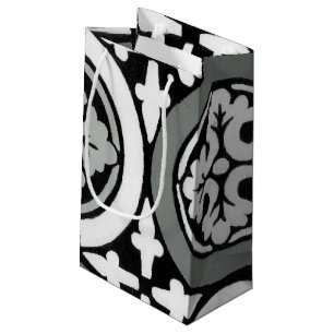 Dekoratives Renaissance Rosette Tile Design Kleine Geschenktüte