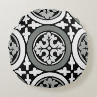 Dekoratives Renaissance Rosette Tile Design