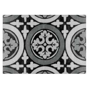 Dekoratives Renaissance Rosette Tile Design Schneidebrett