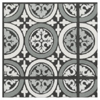 Dekoratives Renaissance Rosette Tile Design