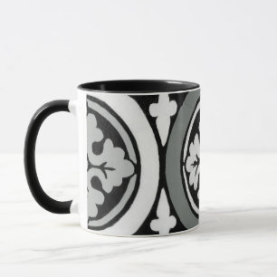 Dekoratives Renaissance Rosette Tile Design Tasse