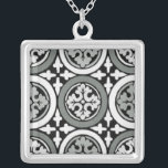 Dekoratives Renaissance Rosette Tile Design Versilberte Kette<br><div class="desc">Shakespeare hätte gerne dieses dekorative Rosette-Design aus der Renaissance in seine Zuhause eingefügt. Um ein oder kaufen zwei,  das ist die Frage! Für alle Fans von Blätter und blattgepressten Designs!</div>