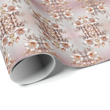 Dekoratives rosa Blumenverpackungspapier
