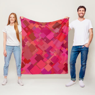 Dekoratives Rot Fleecedecke