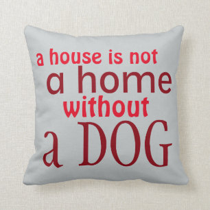 Dekoratives rotes Kissen des einfachen Sprichworts