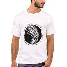 Dekoratives Schwarz-Weiß-Fisch-Design