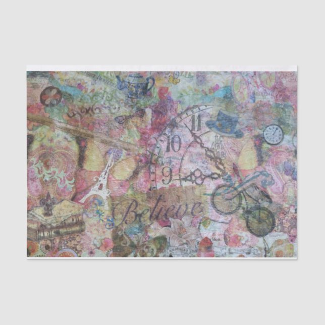 Dekoratives Seidenpapier (Vorderseite)