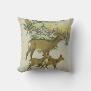 Dekoratives Vintage Retro Frohe Weihnachten Kissen