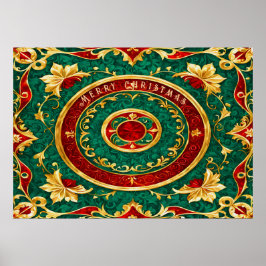 Dekoratives Weihnachtsgebäck Poster