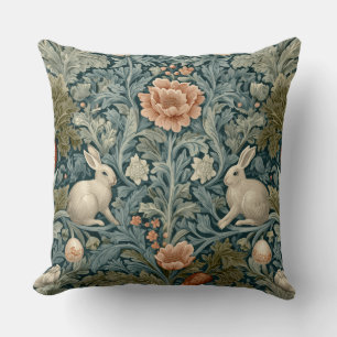 Dekoratives William-Morris-Hasen-Kissen Kissen
