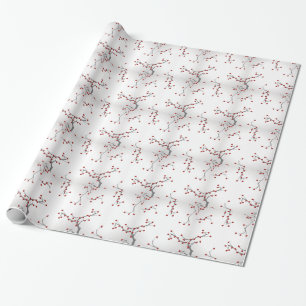 Dekoratives Winterweihnachtsdesign Geschenkpapier