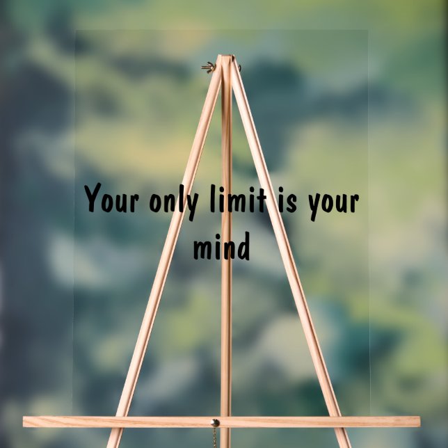 Dekorblock für Inspirationsquellen Acrylschild (Neutral)