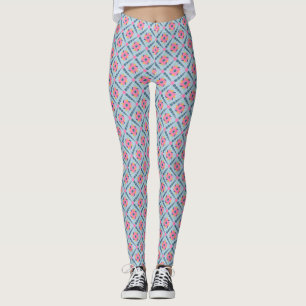 Dekorfarbene Fliese Leggings