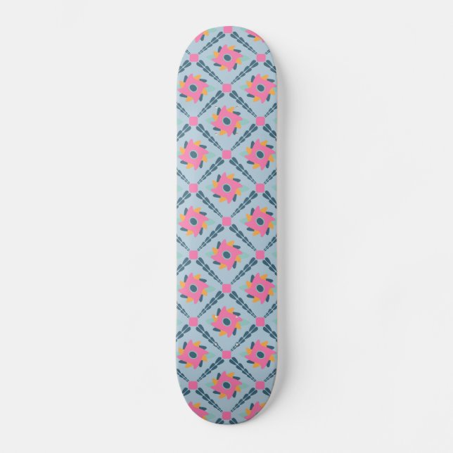 Dekorfarbene Fliese Skateboard (Vorderseite)