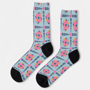 Dekorfarbene Fliese Socken