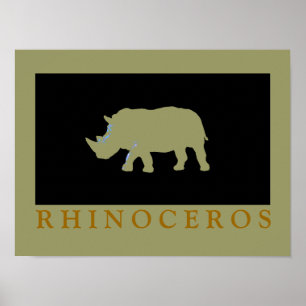 Dekorgedanke von Rhinoceros Poster