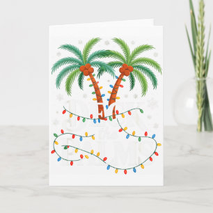 Dekoriere die Palmen Tropisches Hawaii Weihnachten Karte