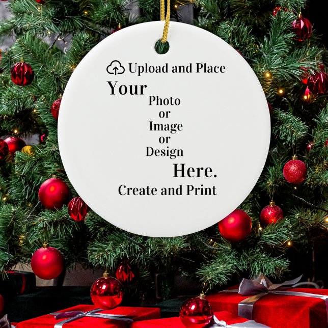 Dekorieren Sie Ihr Design oder Foto Upload Keramik Ornament (Ornament Your Design or Photo Upload)
