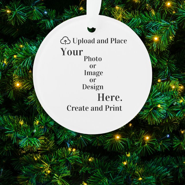 Dekorieren Sie Ihr Design oder Foto Upload Ornament (Ornament Your Design or Photo Upload)