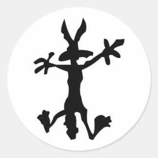 Dekorieren Sie Ihren LKW mit dieser koyoten Kontur Runder Aufkleber