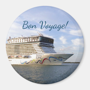 Dekorierte Bootsfahrt Bow Bon Voyage Magnet