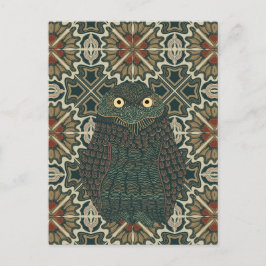 Dekorierte Burgschale Goldene Brauntöne Postkarte