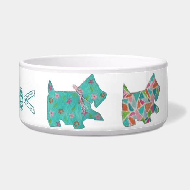 Dekorierte Hunde Napf (Rechts)