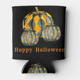 Dekorierte Kürbiskins Halloween, individuell anpas Dosenkühler