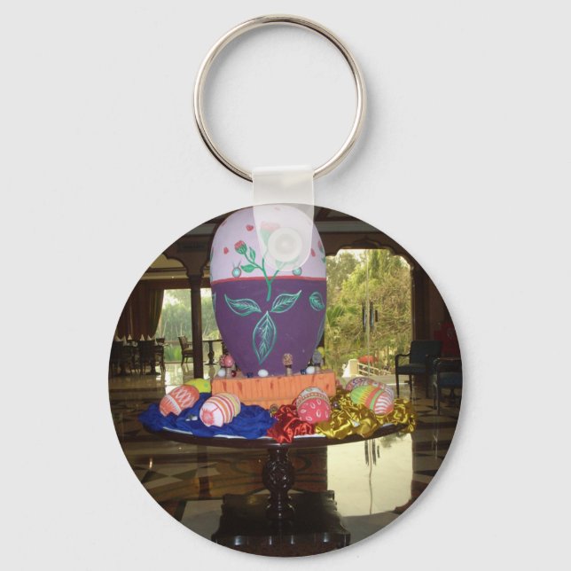 Dekorierte Ostereier Art Print Schlüsselanhänger (Vorderseite)