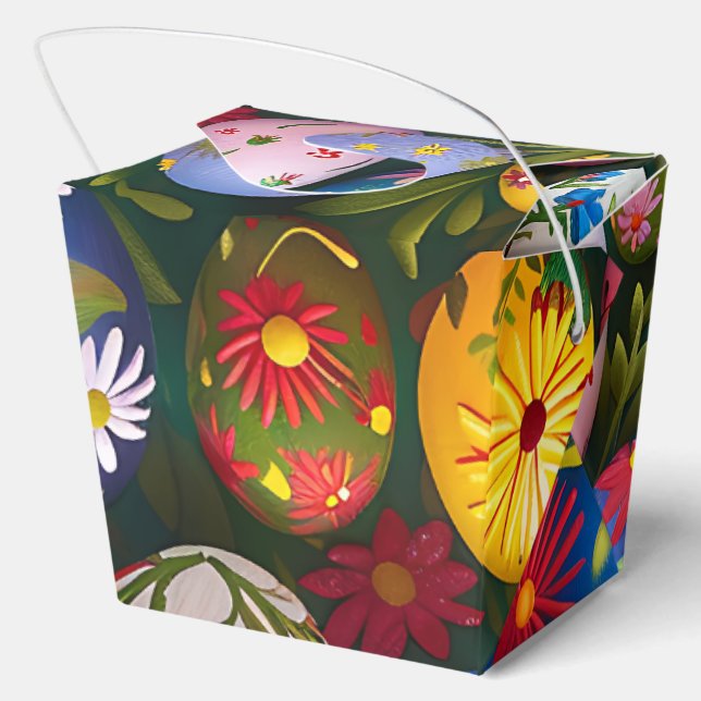 Dekorierte Ostereier Geschenkschachtel (Rückseite)