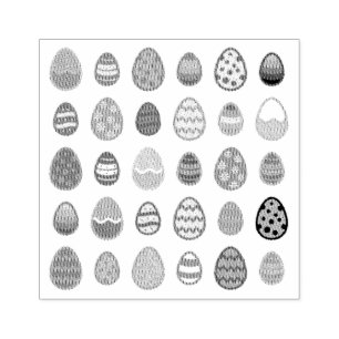 Dekorierte Ostereier Gummistempel